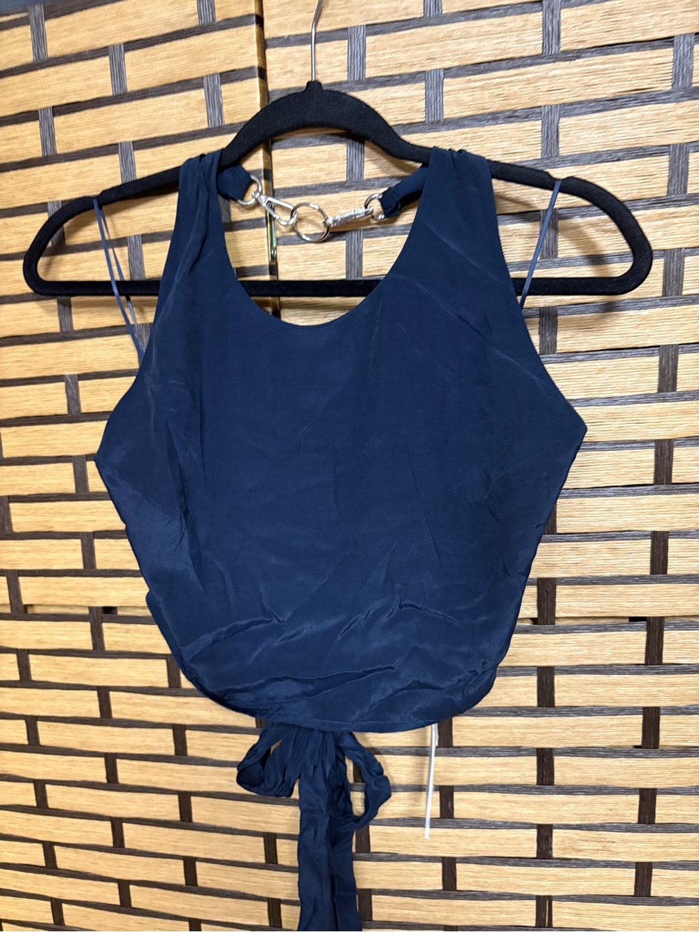 J.O.A. Navy halter crop tank top size medium